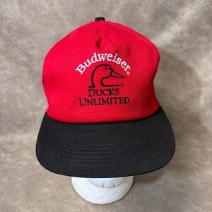 Ducks Unlimited Budweiser Hat, Adjustable Snapband